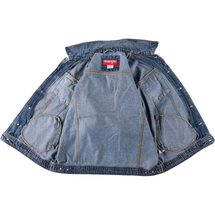 Wrangler Denim Jacket, G-Jean, Men's M size cotton blue type Vintage Second Hand