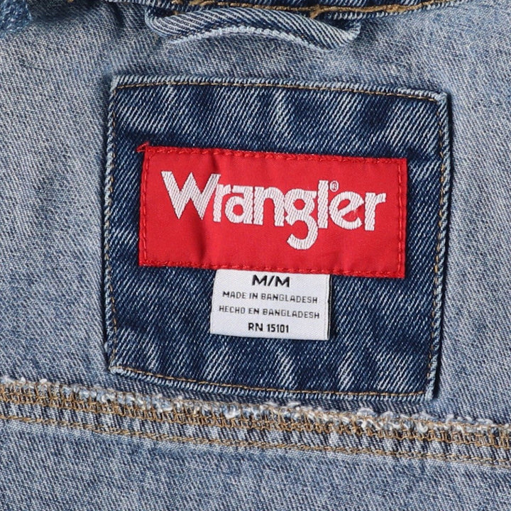 Wrangler Denim Jacket, G-Jean, Men's M size cotton blue type Vintage Second Hand