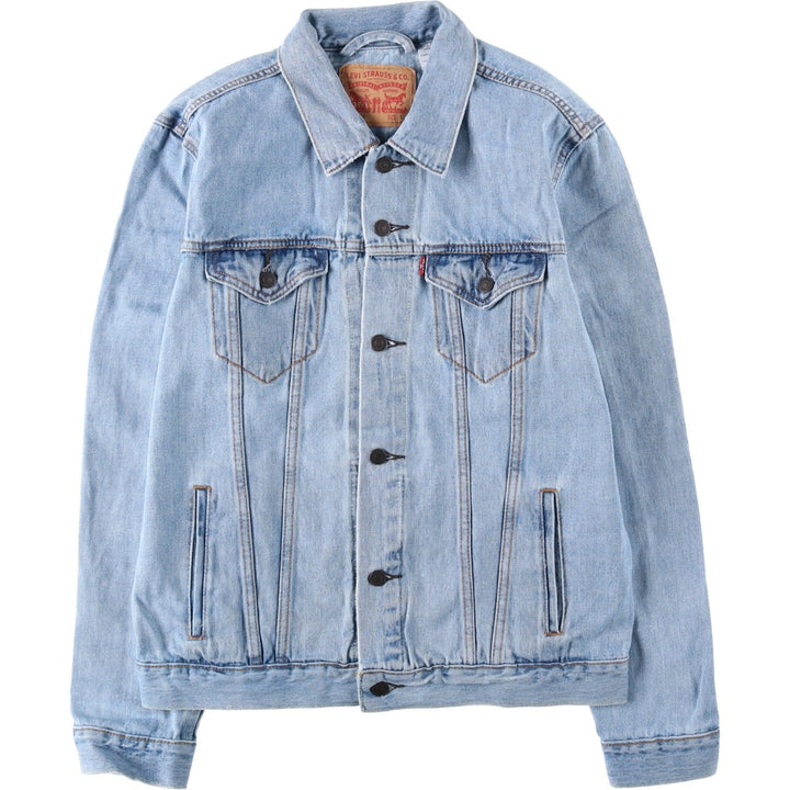 Levi's painted denim jacket (men's size L) cotton blue type Vintage Second Hand