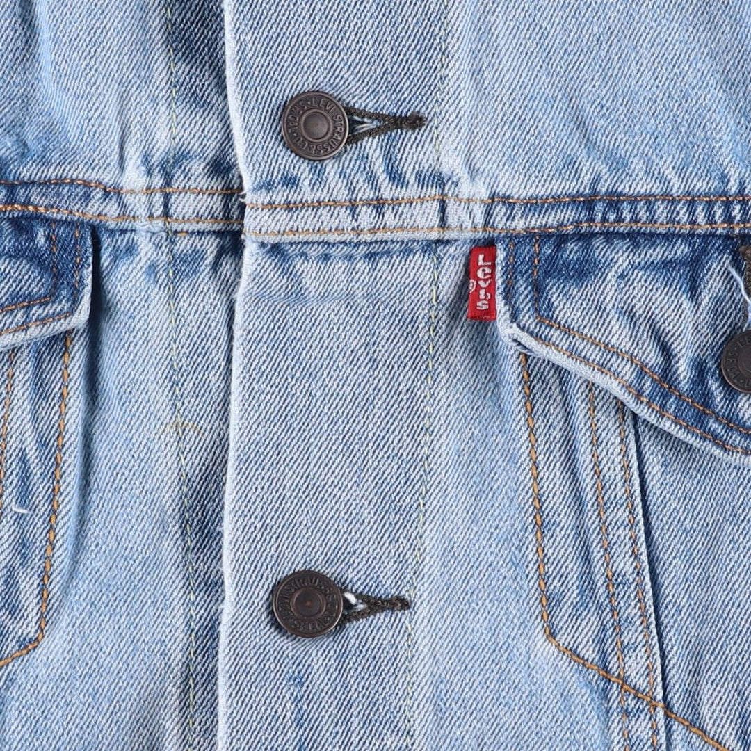 Levi's painted denim jacket (men's size L) cotton blue type Vintage Second Hand