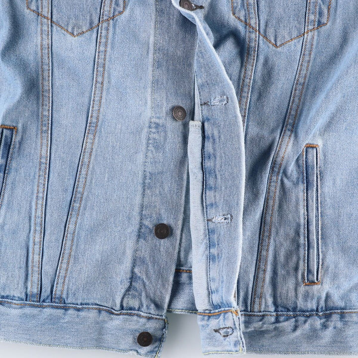 Levi's painted denim jacket (men's size L) cotton blue type Vintage Second Hand