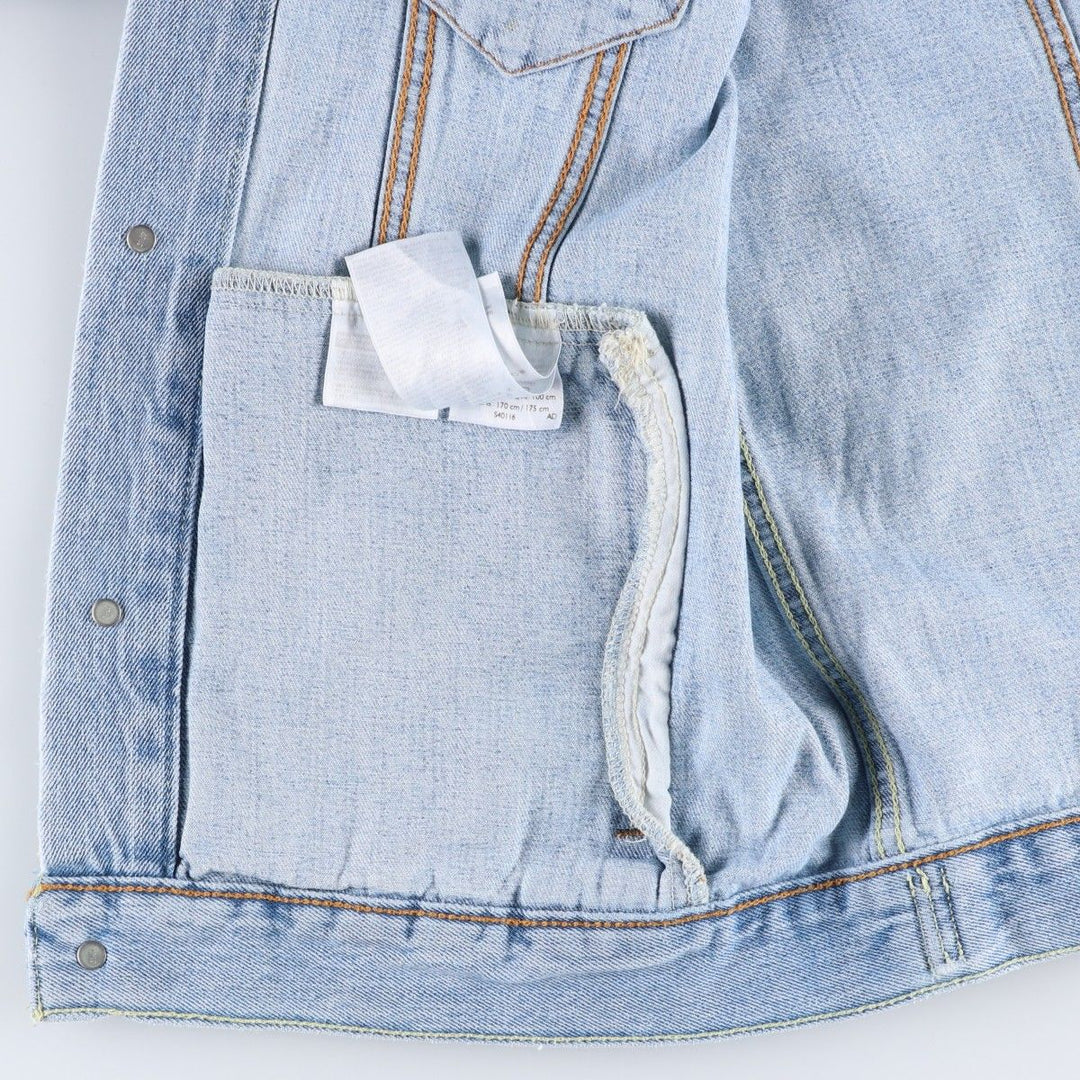 Levi's painted denim jacket (men's size L) cotton blue type Vintage Second Hand