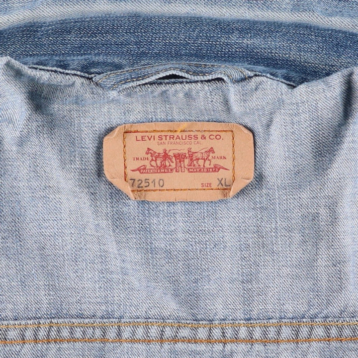 Levi's Euro Model Denim Jacket, Men's XL cotton blue type Vintage Second Hand
