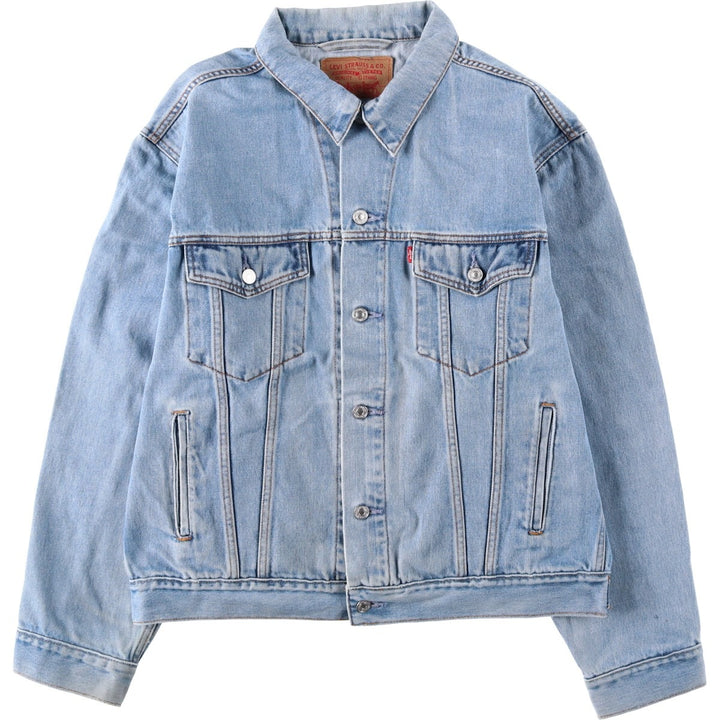 Levi's denim jacket, denim jacket, men's size L cotton blue type Vintage Second Hand