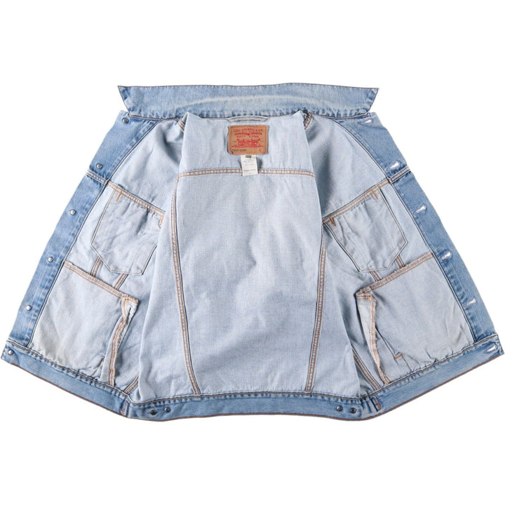 Levi's denim jacket, denim jacket, men's size L cotton blue type Vintage Second Hand