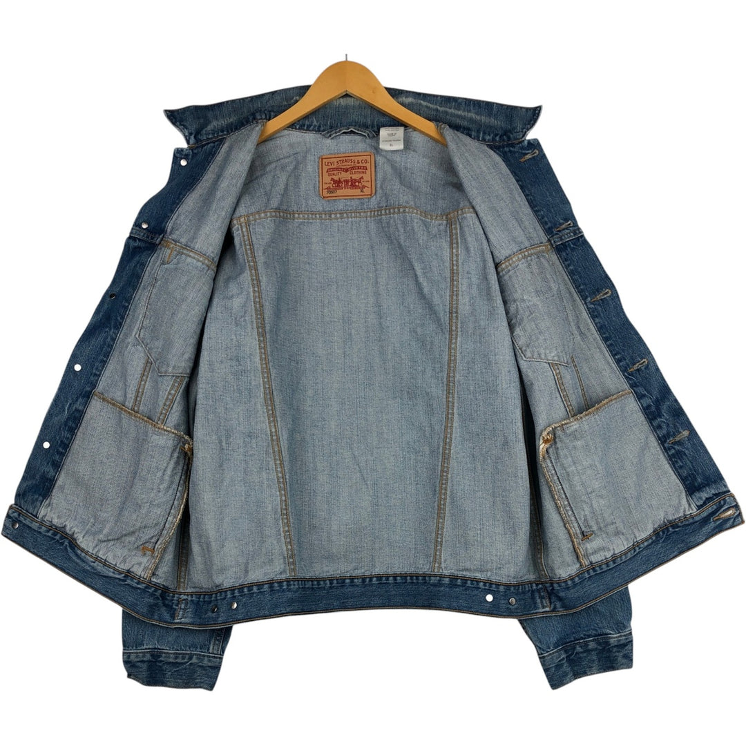 Levi's STANDARD TRUCKER 70507-0034 Denim Jacket (Men's XL equivalent) cotton blue type Vintage Second Hand