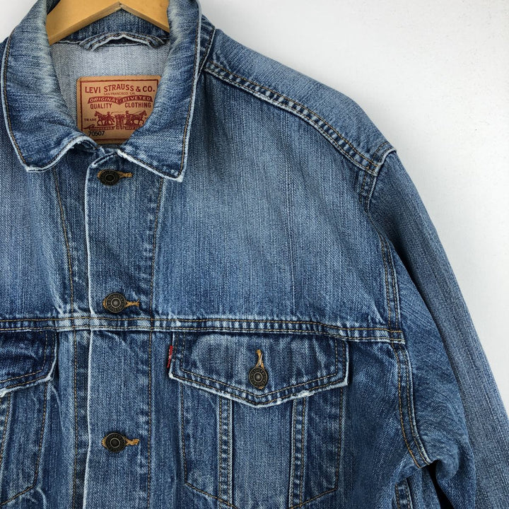 Levi's STANDARD TRUCKER 70507-0034 Denim Jacket (Men's XL equivalent) cotton blue type Vintage Second Hand