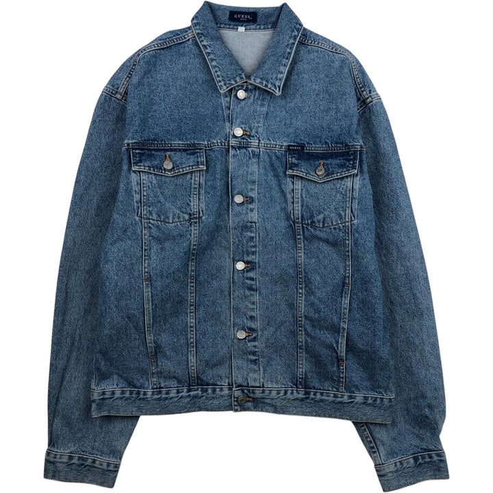 Guess Jeans denim jacket, men's size XXL equivalent. cotton blue type Vintage Second Hand