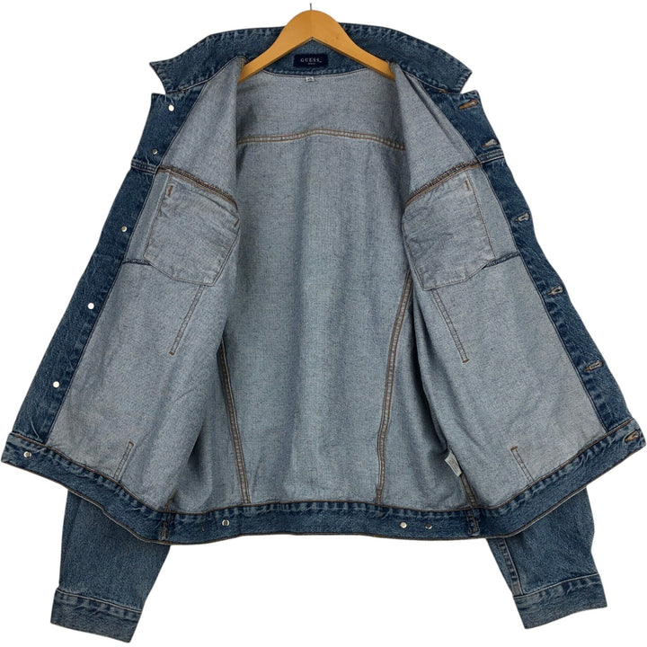 Guess Jeans denim jacket, men's size XXL equivalent. cotton blue type Vintage Second Hand
