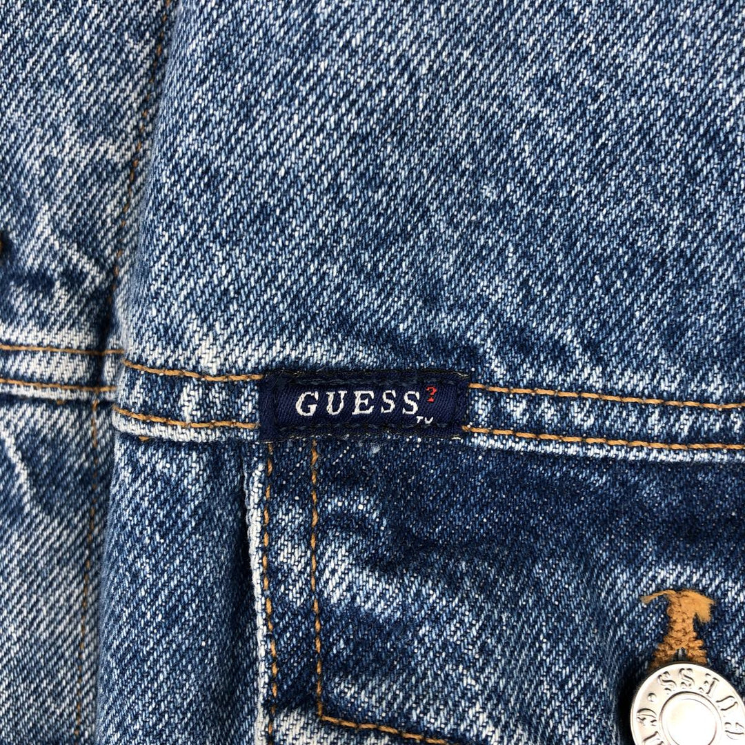 Guess Jeans denim jacket, men's size XXL equivalent. cotton blue type Vintage Second Hand