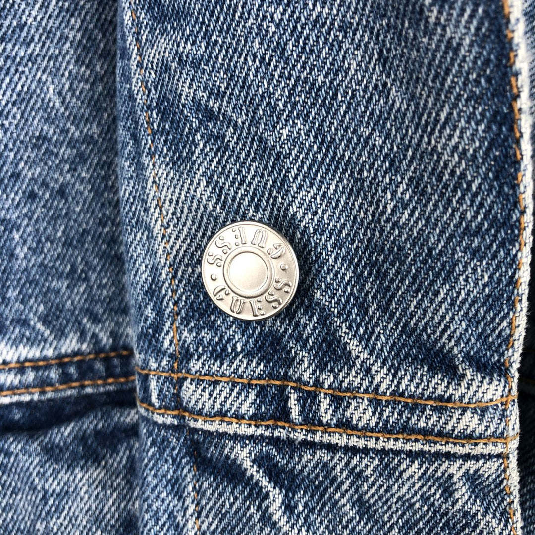 Guess Jeans denim jacket, men's size XXL equivalent. cotton blue type Vintage Second Hand