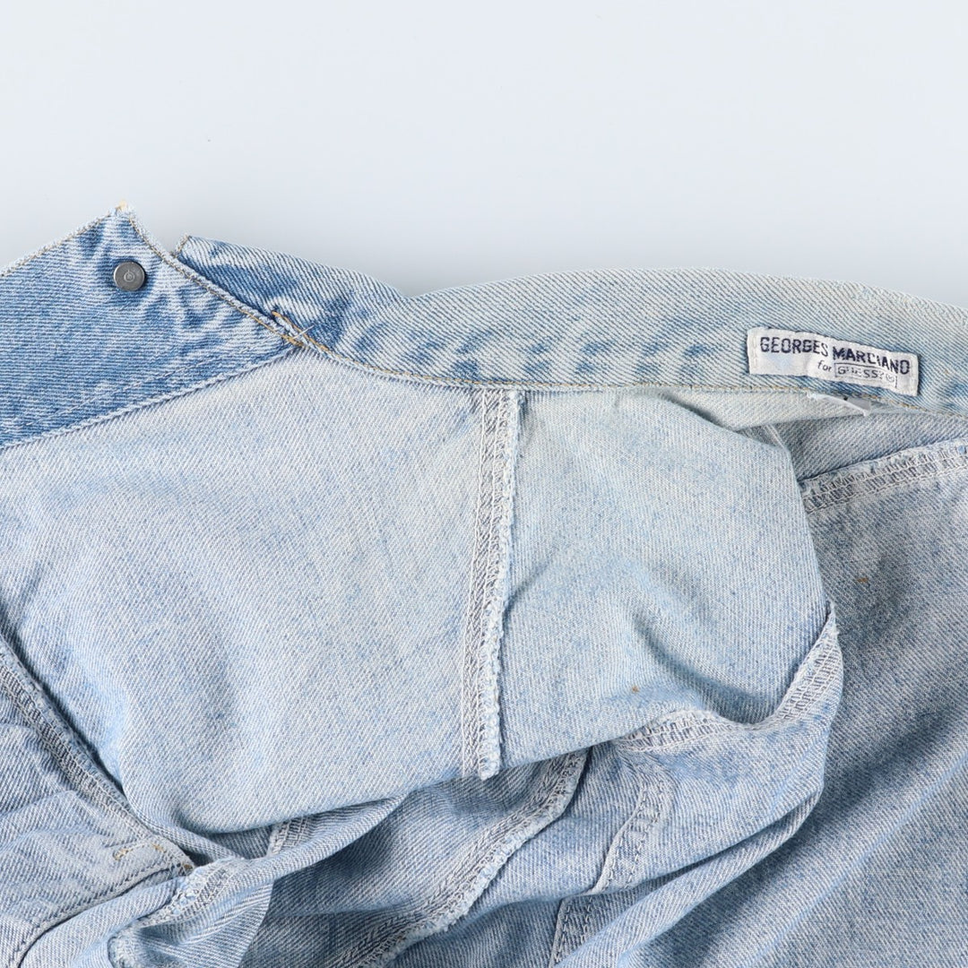 ~90'S Guess GEORGES MARCIANO Denim Jacket, Made in USA, Men's Size M (approx.), Vintage unclear blue type Vintage Second Hand
