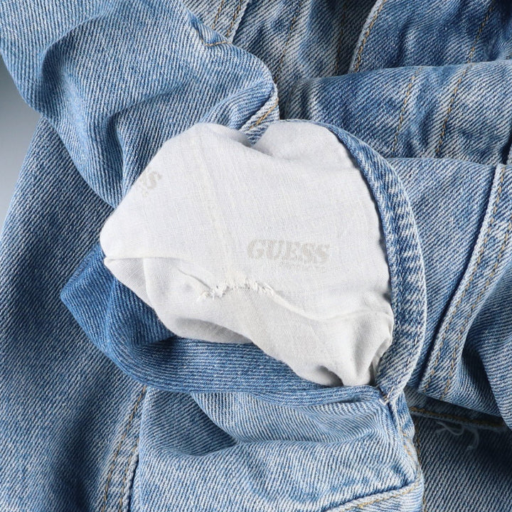 ~90'S Guess GEORGES MARCIANO Denim Jacket, Made in USA, Men's Size M (approx.), Vintage unclear blue type Vintage Second Hand