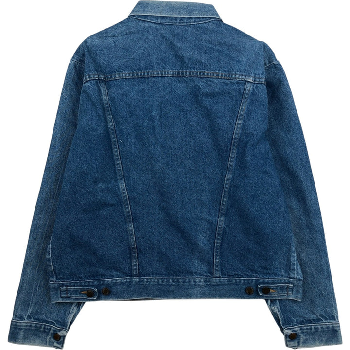 70s-80'S Rustler Denim Jacket, Made in USA, Men's XL equivalent, Vintage unclear blue type Vintage Second Hand