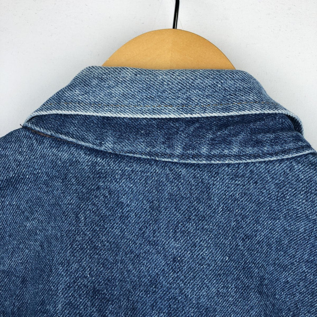 70s-80'S Rustler Denim Jacket, Made in USA, Men's XL equivalent, Vintage unclear blue type Vintage Second Hand
