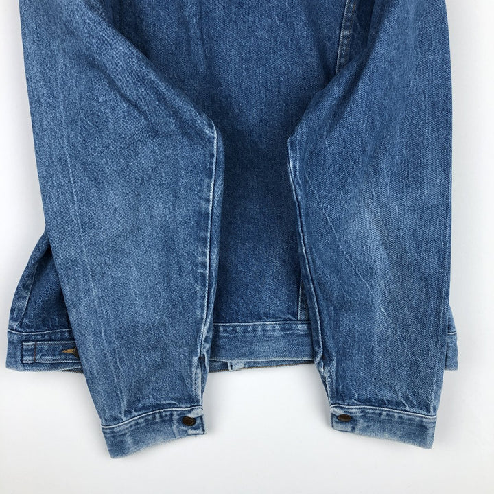 70s-80'S Rustler Denim Jacket, Made in USA, Men's XL equivalent, Vintage unclear blue type Vintage Second Hand