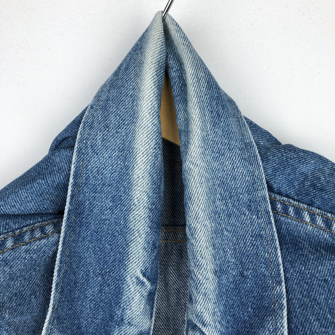 70s-80'S Rustler Denim Jacket, Made in USA, Men's XL equivalent, Vintage unclear blue type Vintage Second Hand