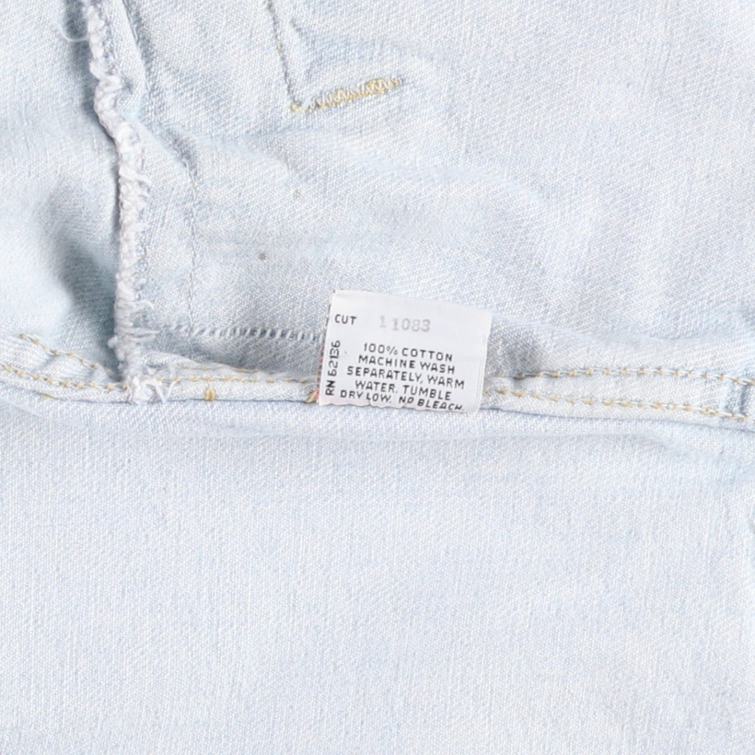 80s-90'S Guess GEORGES MARCIANO Denim Jacket, Made in USA, Men's Size L (approx.), Vintage cotton Blue type light blue Vintage Second Hand