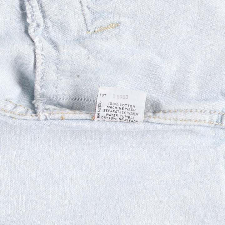 80s-90'S Guess GEORGES MARCIANO Denim Jacket, Made in USA, Men's Size L (approx.), Vintage cotton Blue type light blue Vintage Second Hand