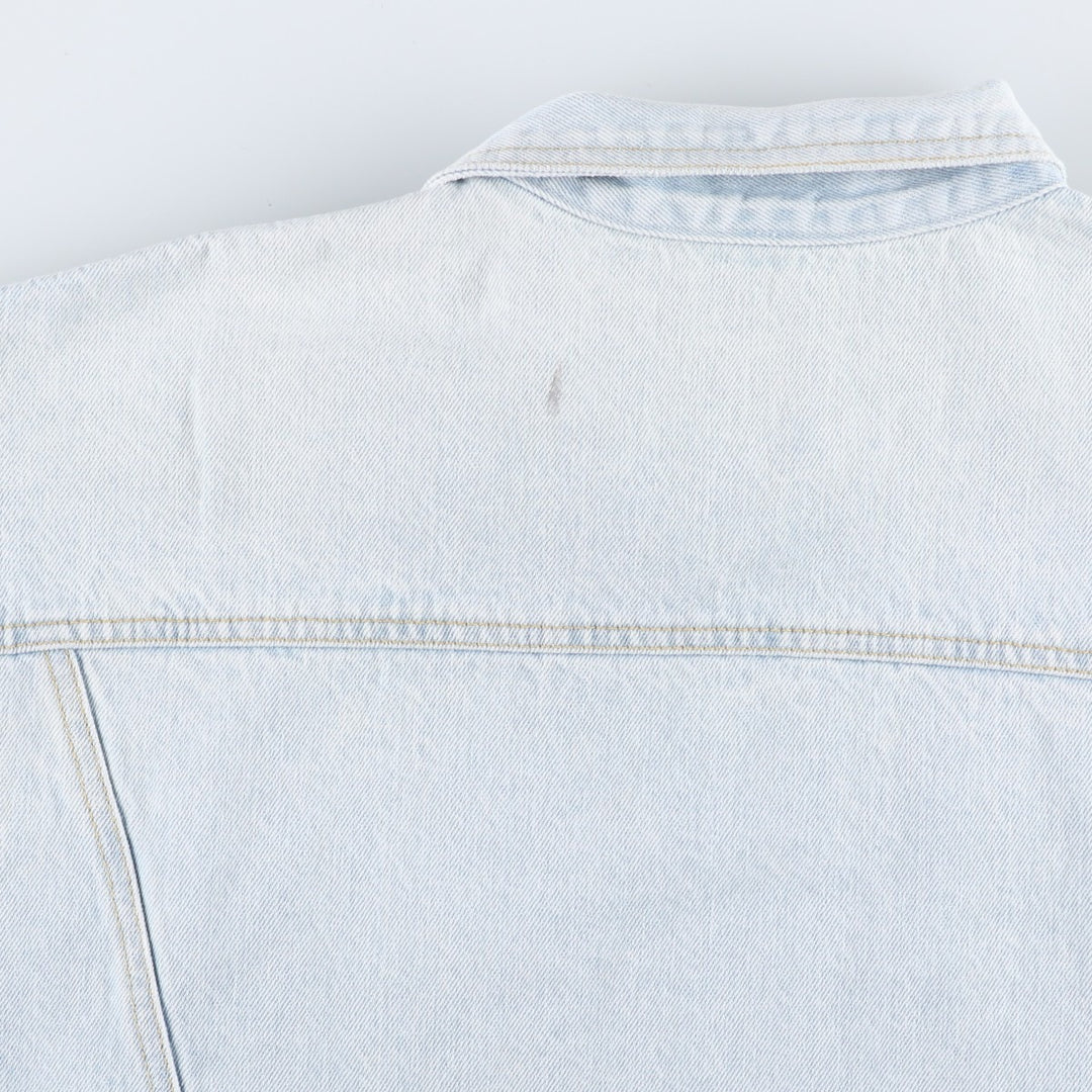 80s-90'S Guess GEORGES MARCIANO Denim Jacket, Made in USA, Men's Size L (approx.), Vintage cotton Blue type light blue Vintage Second Hand