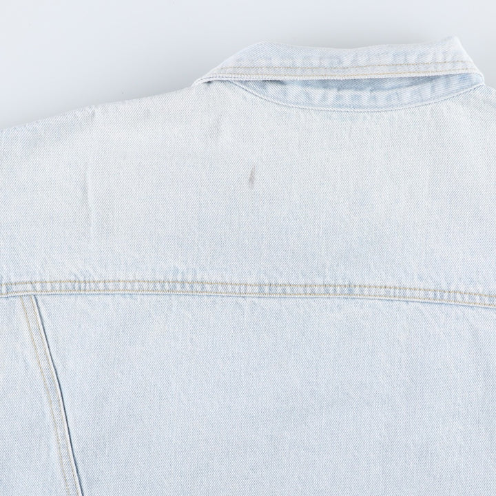 80s-90'S Guess GEORGES MARCIANO Denim Jacket, Made in USA, Men's Size L (approx.), Vintage cotton Blue type light blue Vintage Second Hand