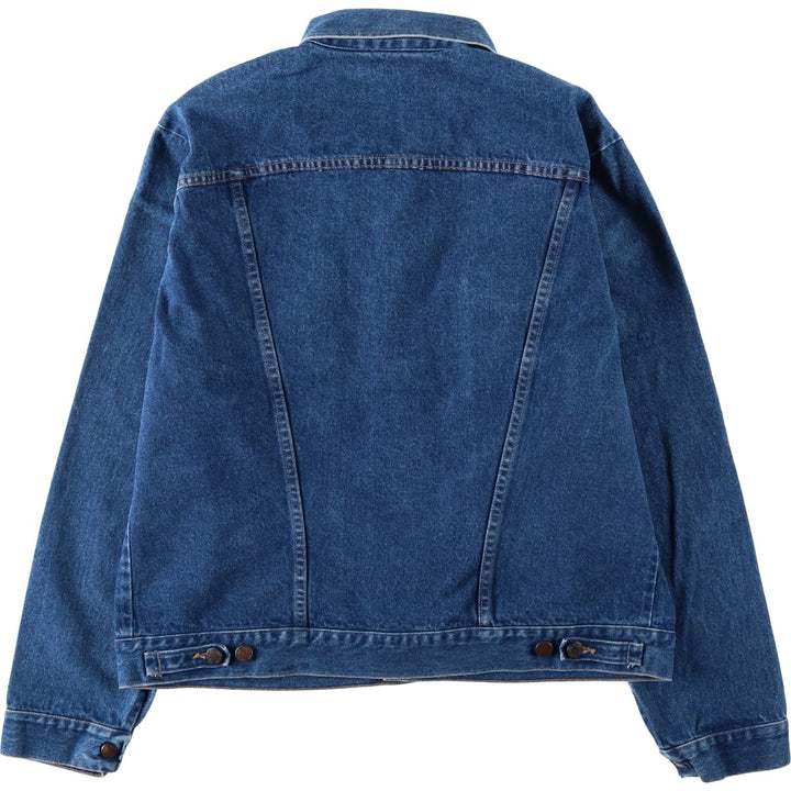 Rustler denim jacket, made in USA, men's size XL. cotton blue type Vintage Second Hand