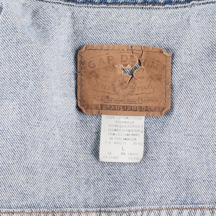 90'S GAP DENIM Old GAP Denim Jacket G-Jean Men's Size L (Equivalent) Vintage cotton blue type Vintage Second Hand