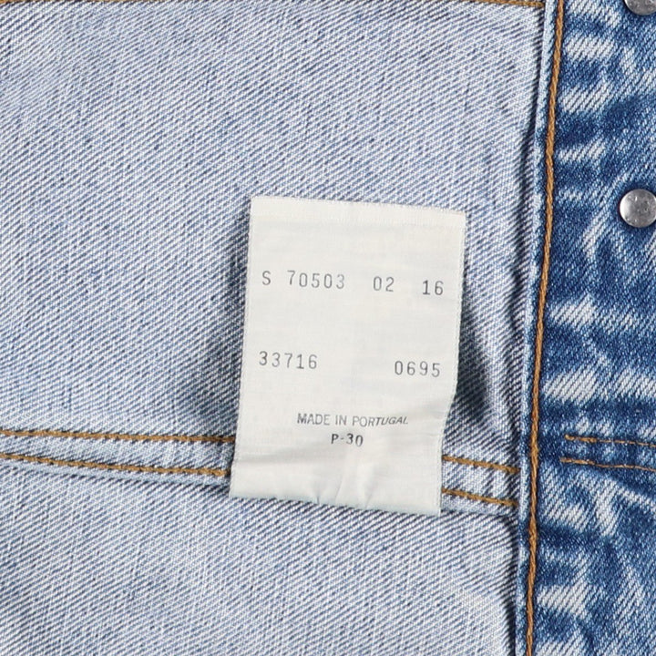 Levi's Euro Model Denim Jacket, Men's Size Small cotton blue type Vintage Second Hand