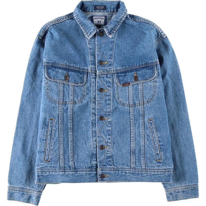 Lee denim jacket, men's size M cotton blue type Vintage Second Hand