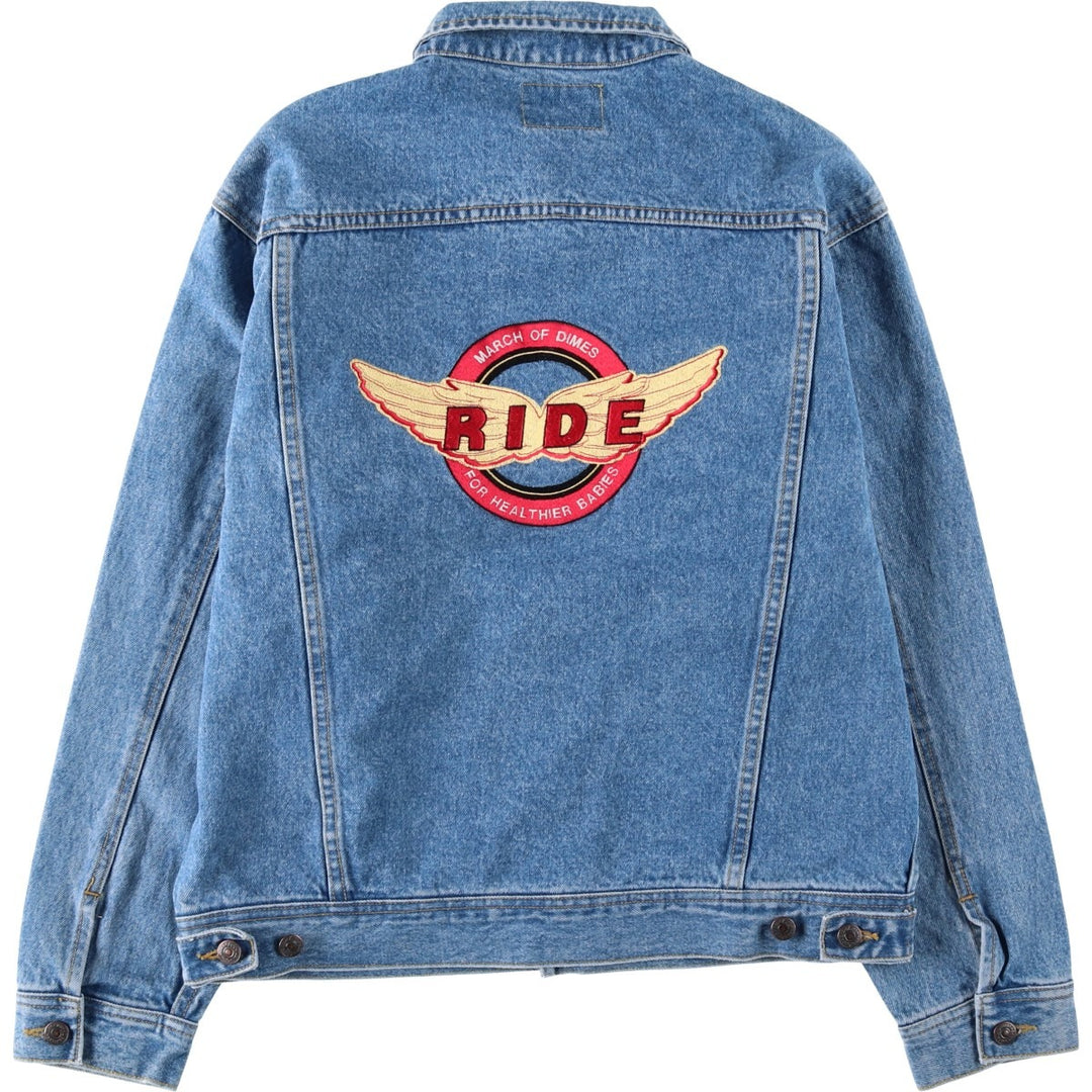 Lee denim jacket, men's size M cotton blue type Vintage Second Hand