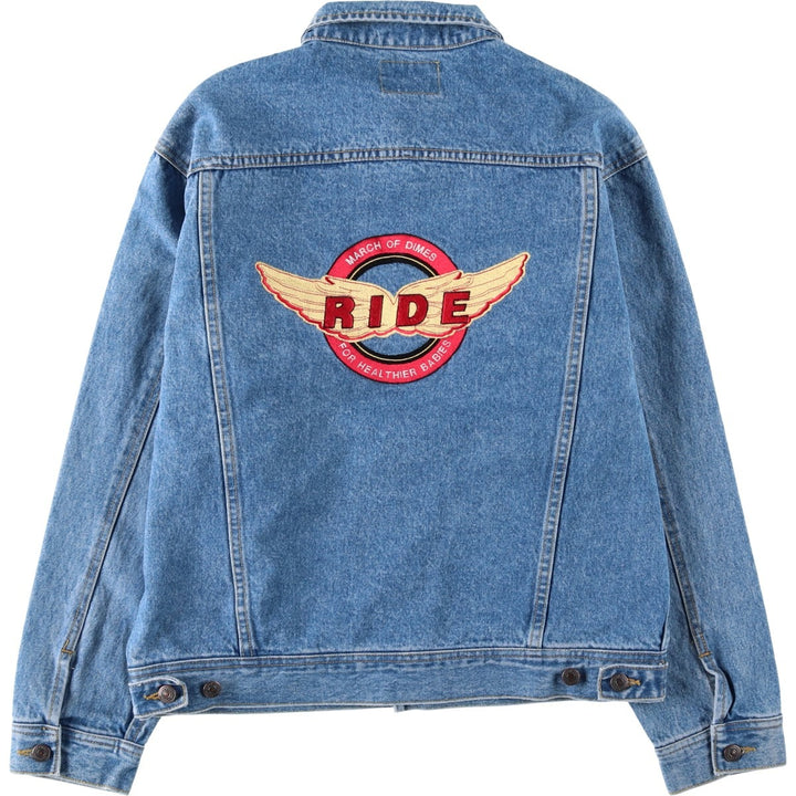 Lee denim jacket, men's size M cotton blue type Vintage Second Hand