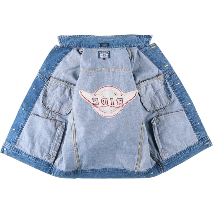 Lee denim jacket, men's size M cotton blue type Vintage Second Hand