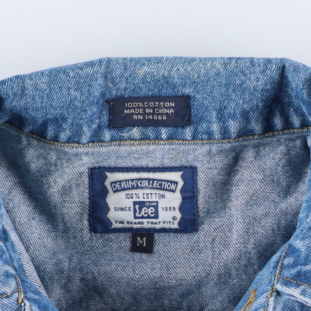 Lee denim jacket, men's size M cotton blue type Vintage Second Hand