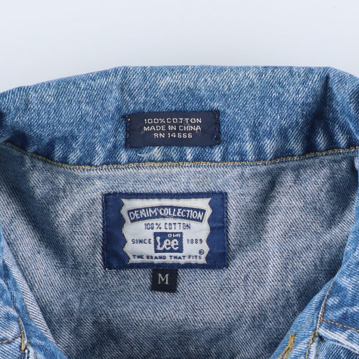 Lee denim jacket, men's size M cotton blue type Vintage Second Hand