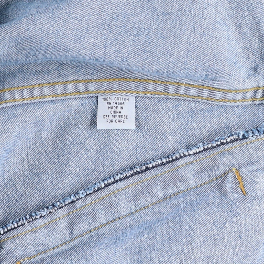 Lee denim jacket, men's size M cotton blue type Vintage Second Hand