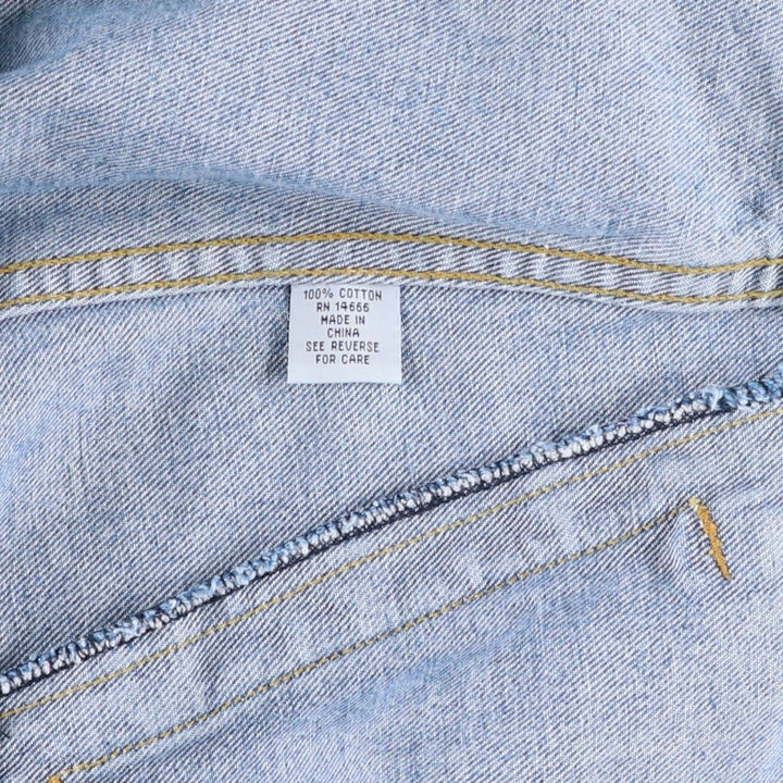 Lee denim jacket, men's size M cotton blue type Vintage Second Hand