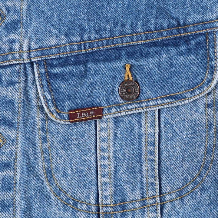 Lee denim jacket, men's size M cotton blue type Vintage Second Hand