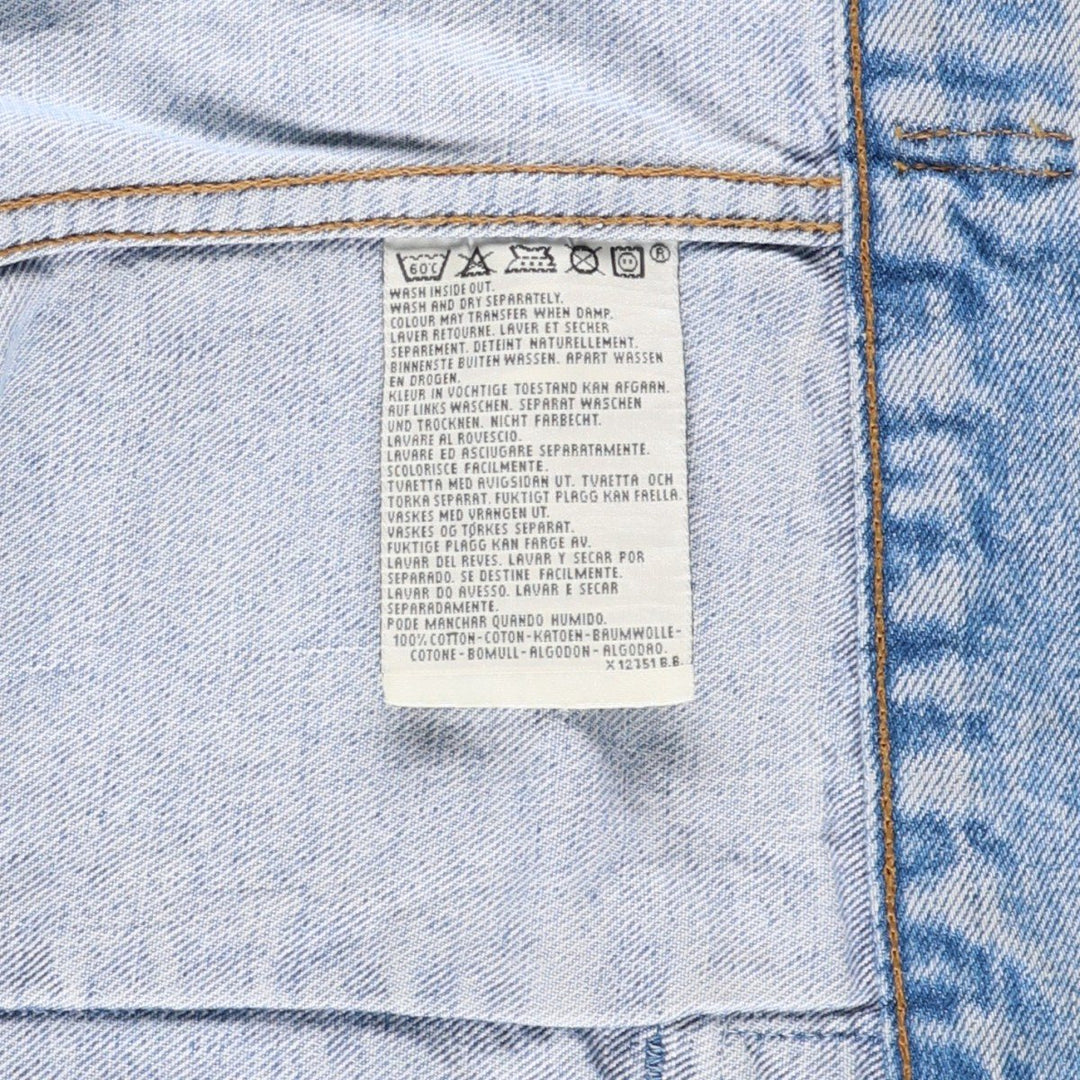 1990'S Levi's 70503-02 Euro Model Denim Jacket (G-Jean), Made in Spain, Men's XXL equivalent, Vintage. cotton Blue type light blue Vintage Second Hand