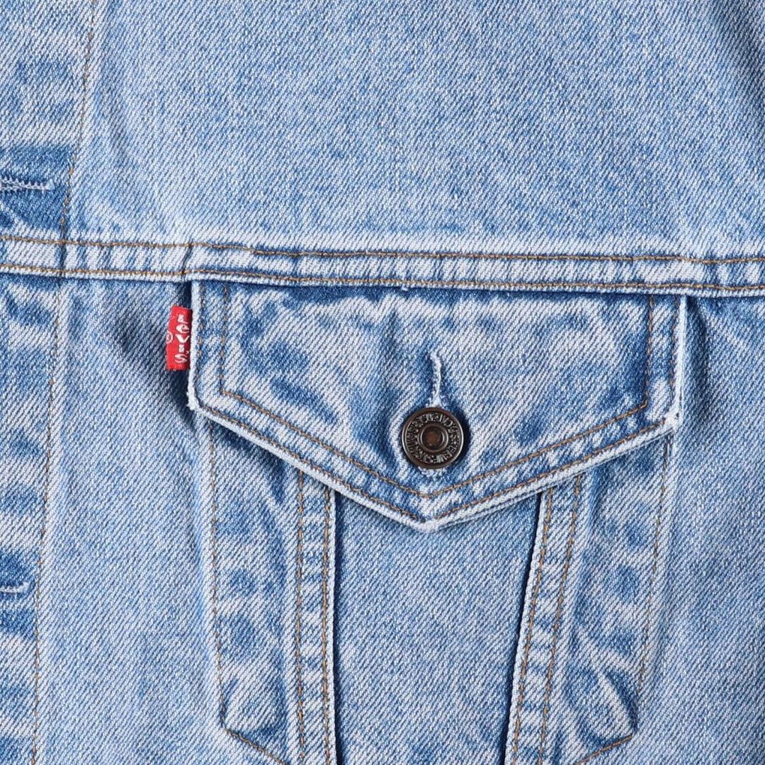 1990'S Levi's 70503-02 Euro Model Denim Jacket (G-Jean), Made in Spain, Men's XXL equivalent, Vintage. cotton Blue type light blue Vintage Second Hand
