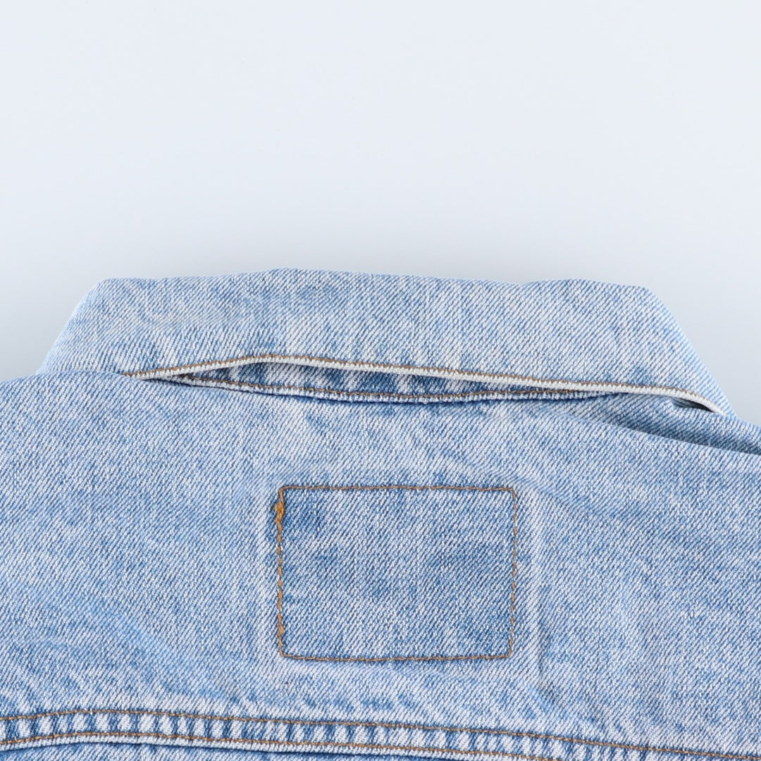 1990'S Levi's 70503-02 Euro Model Denim Jacket (G-Jean), Made in Spain, Men's XXL equivalent, Vintage. cotton Blue type light blue Vintage Second Hand