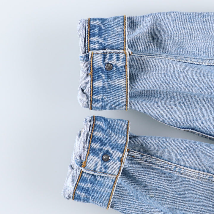 1990'S Levi's 70503-02 Euro Model Denim Jacket (G-Jean), Made in Spain, Men's XXL equivalent, Vintage. cotton Blue type light blue Vintage Second Hand