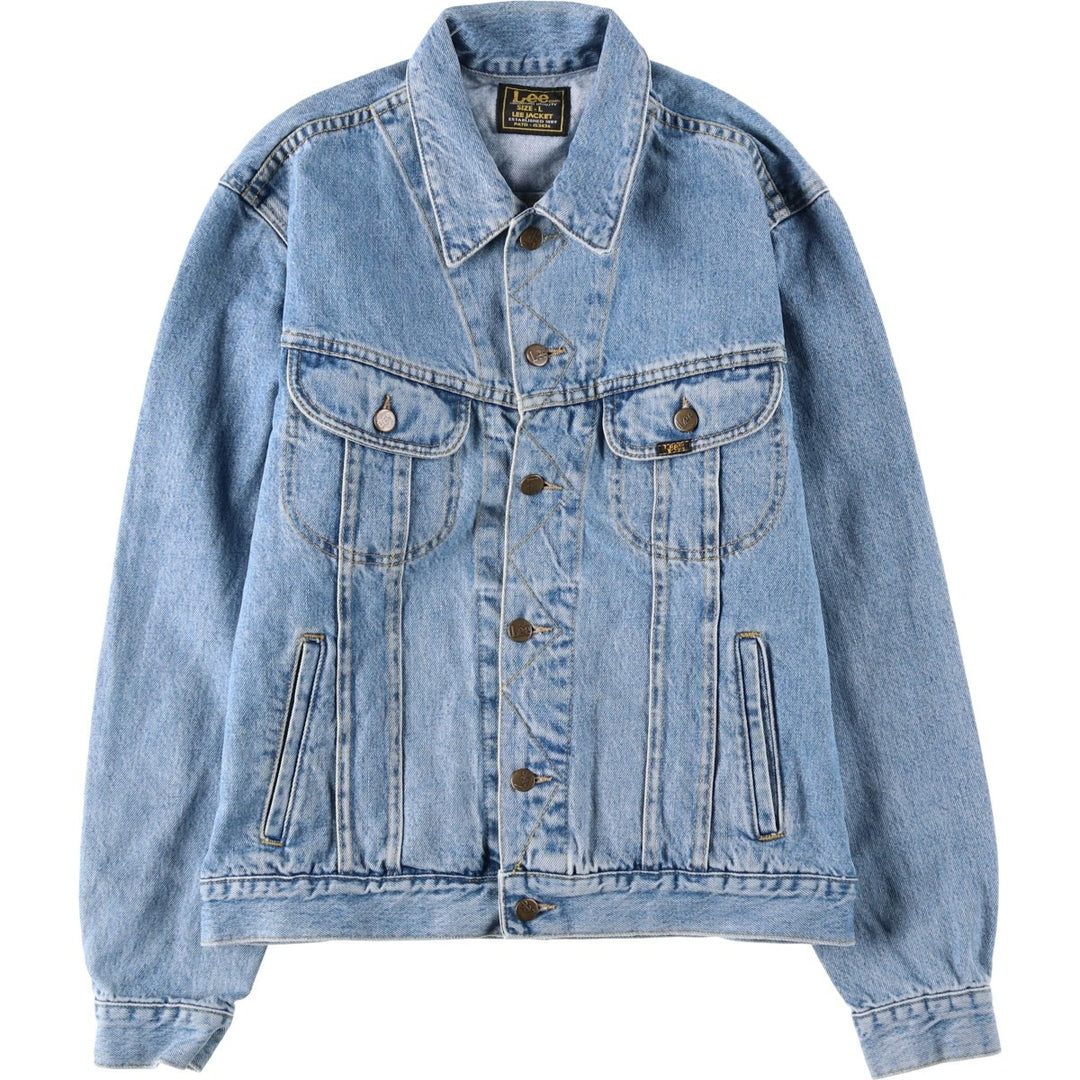 Lee LEE JACKET Denim Jacket G-Jean Men's Size L cotton Blue type light blue Vintage Second Hand
