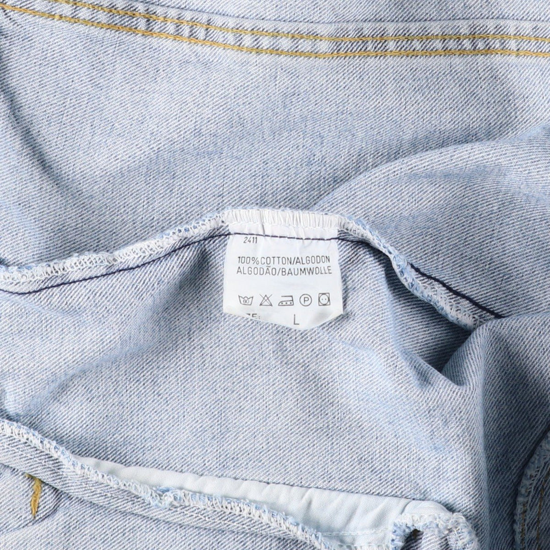 Lee LEE JACKET Denim Jacket G-Jean Men's Size L cotton Blue type light blue Vintage Second Hand