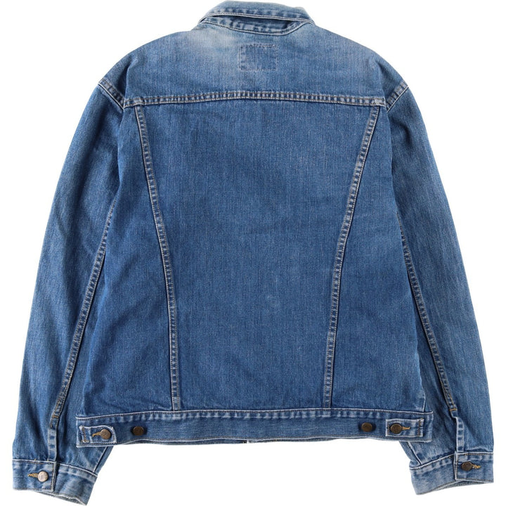 Lee SANFORIZED denim jacket, made in USA, men's size XL (approx.), vintage. cotton blue type Vintage Second Hand