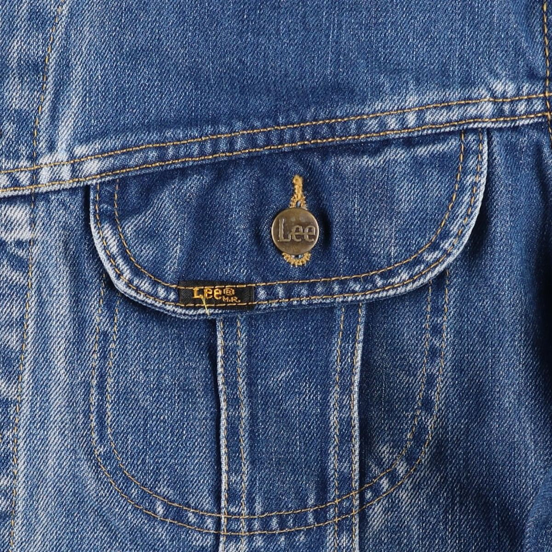 Lee SANFORIZED denim jacket, made in USA, men's size XL (approx.), vintage. cotton blue type Vintage Second Hand