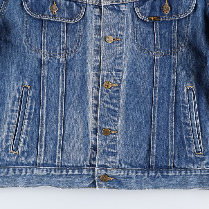 Lee SANFORIZED denim jacket, made in USA, men's size XL (approx.), vintage. cotton blue type Vintage Second Hand