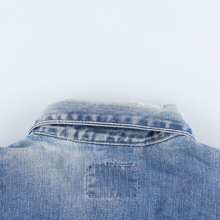 Lee SANFORIZED denim jacket, made in USA, men's size XL (approx.), vintage. cotton blue type Vintage Second Hand
