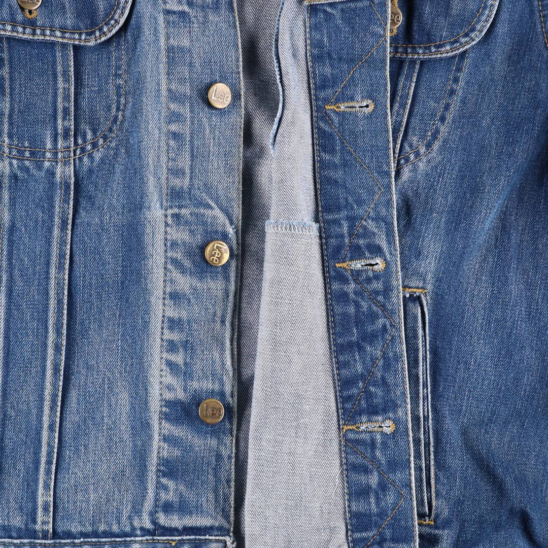 Lee SANFORIZED denim jacket, made in USA, men's size XL (approx.), vintage. cotton blue type Vintage Second Hand