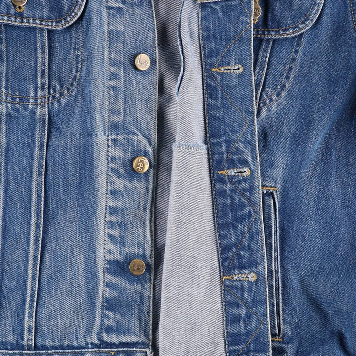 Lee SANFORIZED denim jacket, made in USA, men's size XL (approx.), vintage. cotton blue type Vintage Second Hand