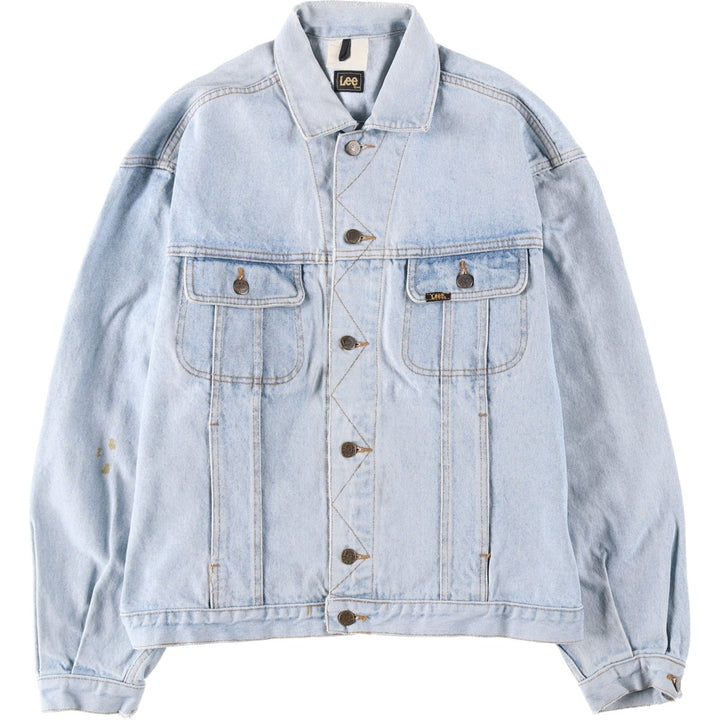 Lee RIDERS denim jacket (men's size M) cotton Blue type light blue Vintage Second Hand